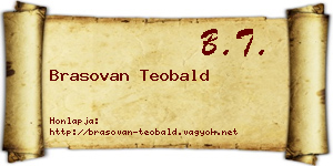 Brasovan Teobald névjegykártya